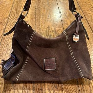 Vintage Dooney & Bourne bag brown suede